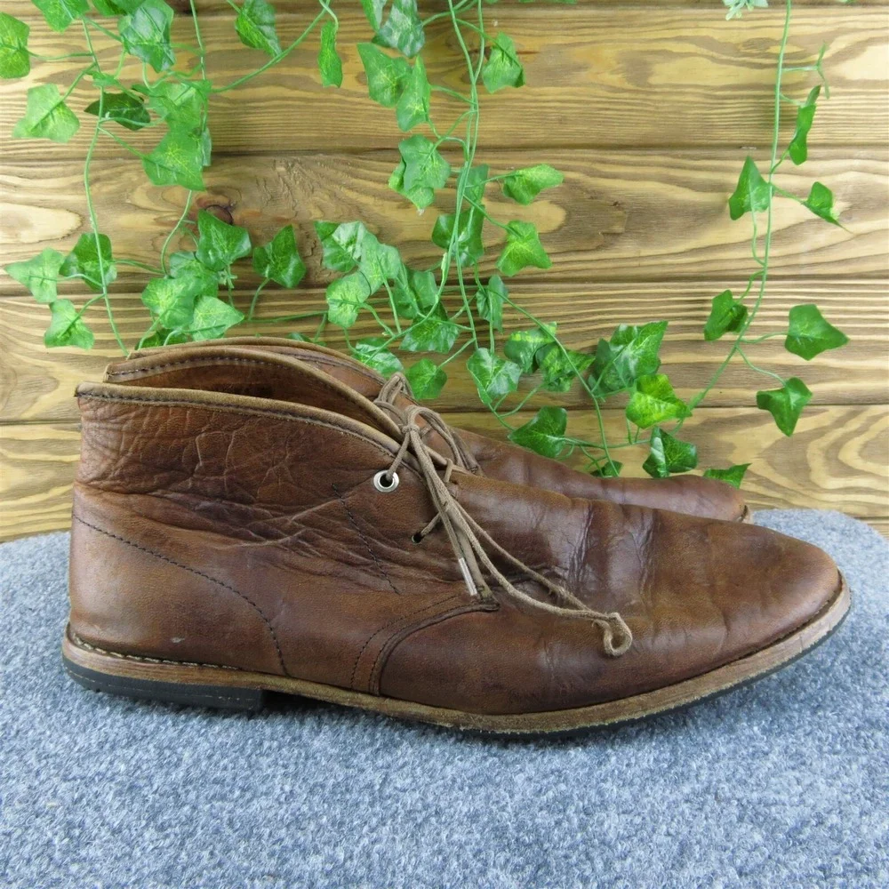 Timberland  Men Chukka‎ Boots Brown Leather Lace Up Size 12 Medium